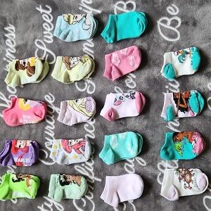 Bundle Lot Of Princess Toddler Socks